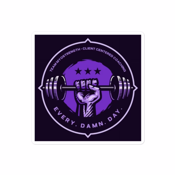 Myo Strength Logo Sticker - Image 3